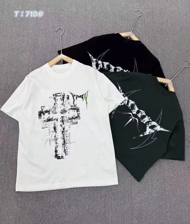Distressed Cross Graphic Tee